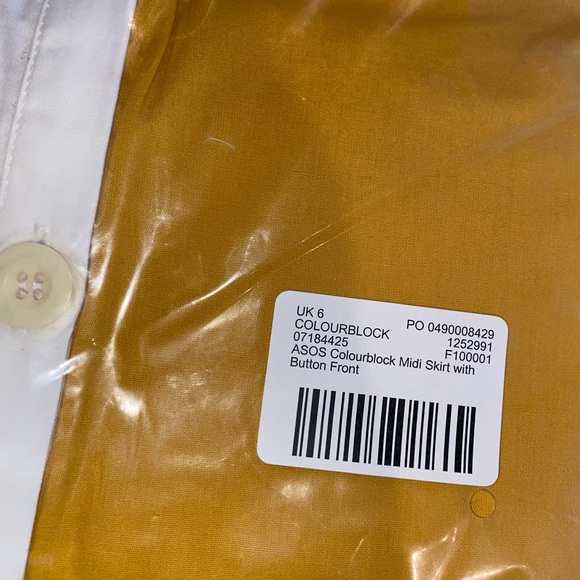 ASOS Color block midi skirt NWT - Picture 12 of 12
